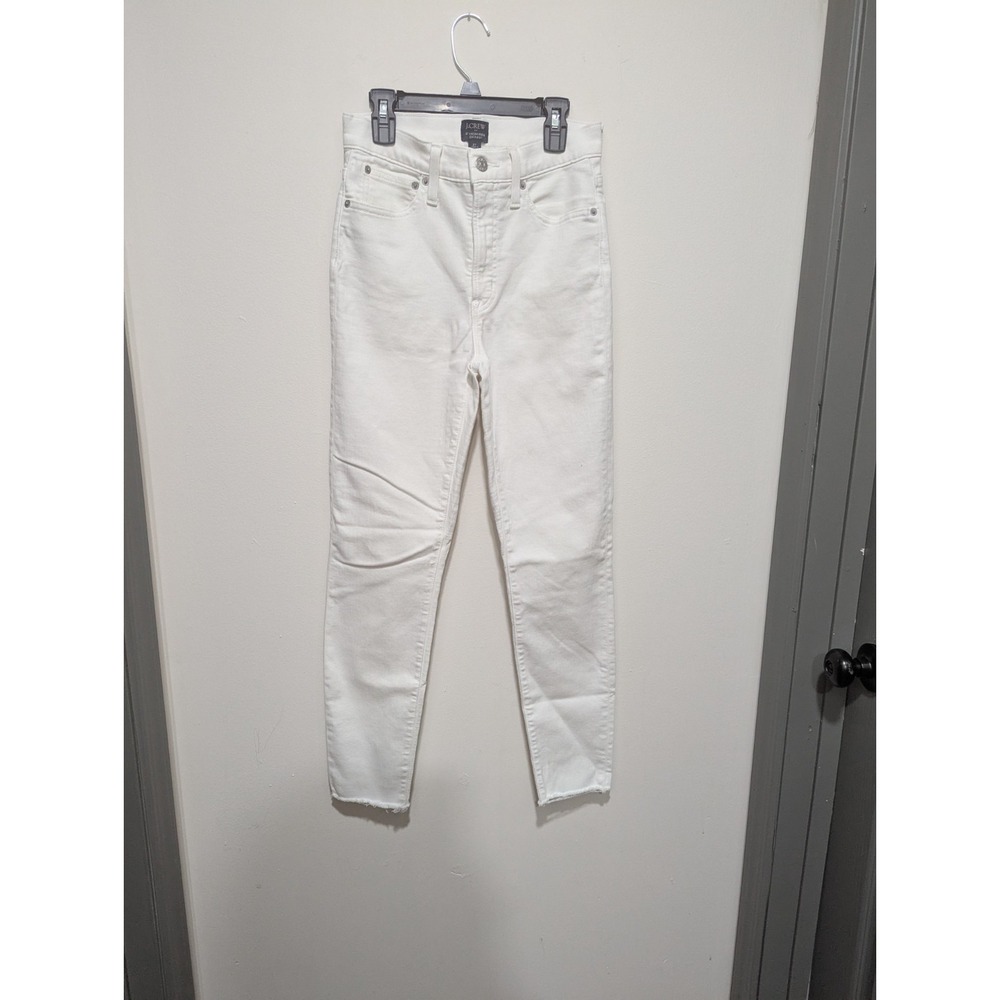 J. Crew 10" High -Rise Skinny Jeans Womens Sz 27 White